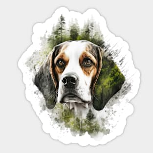 Hunting dog Beagle Sticker